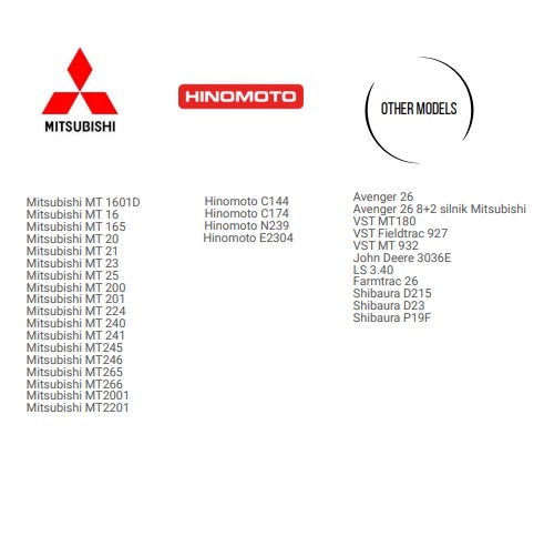 accessoires et chargeurs compatibles kubota yanmar Iseki Mitsubishi 2
