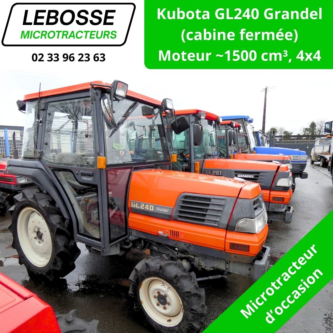 Kubota GL240 Grandel cabine fermée occasion