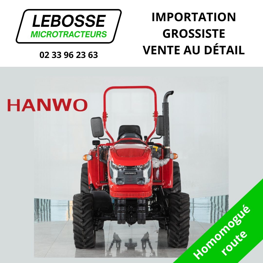 microtracteur pas cher avec carte grise Hanwo France