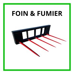 fourche foin fumier pour microtracteur