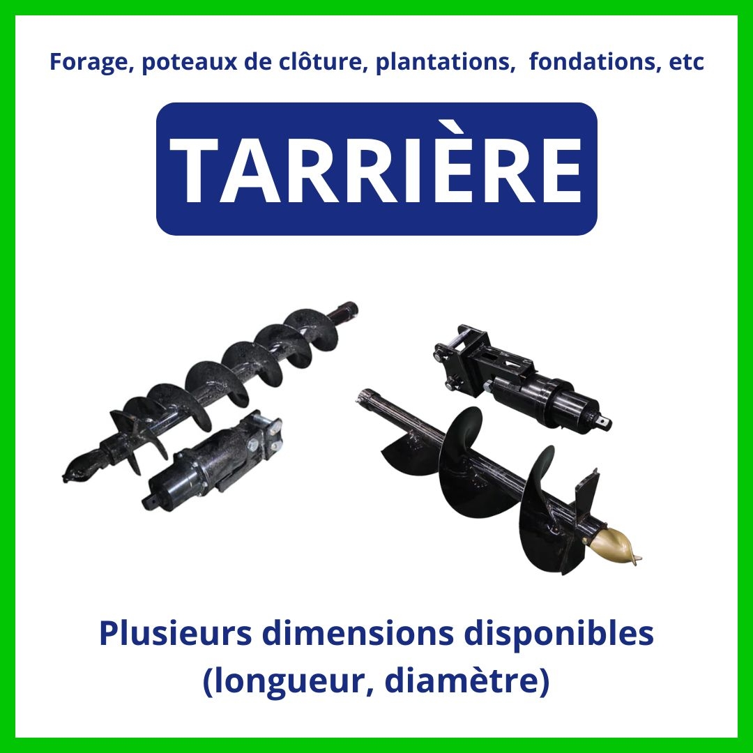 Tarrière pour mini-pelle