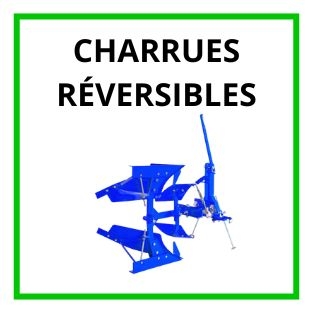 Charrues réversibles pour microtracteur