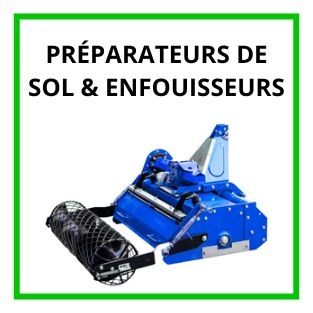 Préparateurs de sol et enfouisseurs pour microtracteurs